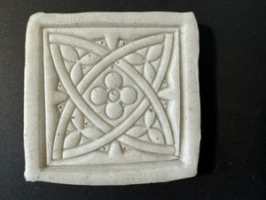 Four Celtic Fairy Stepping Stones for a Fairy Garden or Doll House - 1/12 the size of our full size version